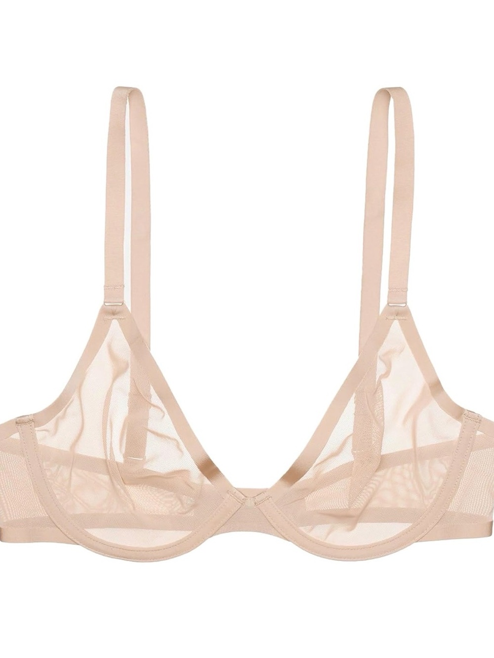 CUUP Sheer Underwire Bra in Nude